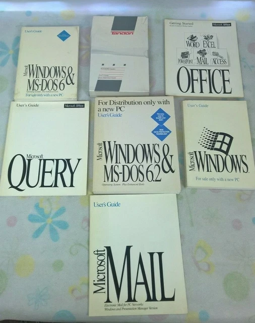 MICROSOFT WINDOWS, MICROSOFT Windows & MSDos 6 & 6.2 User's Guide ( 7