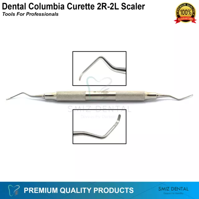 Herramientas Dentales Cureta Universitaria Columbia 2R/2L Curetas Periodontales Odontología