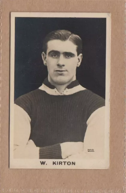 1922 DC Thomson Footballers Signed Real Photos - W J Kirton, Aston Villa