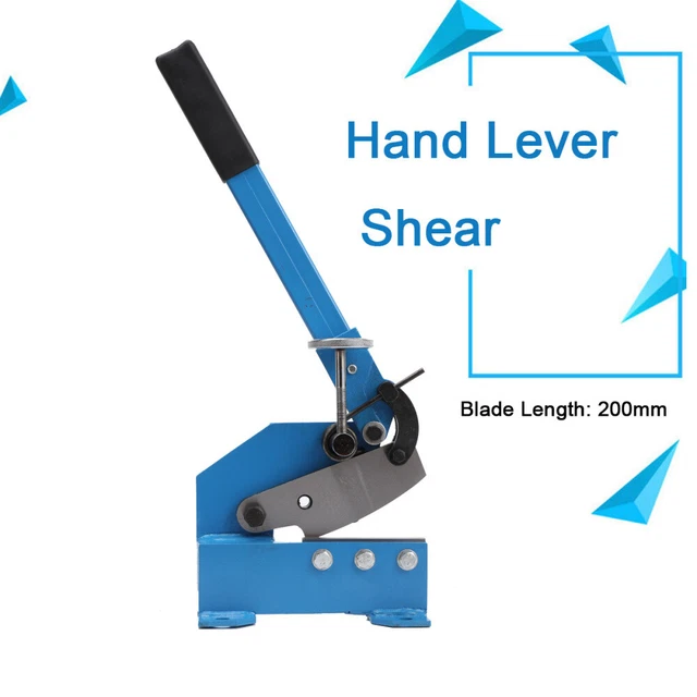 Tijeras de palanca de mano de carga pesada herramienta de corte tijeras de chapa cortadoras 200 mm azul