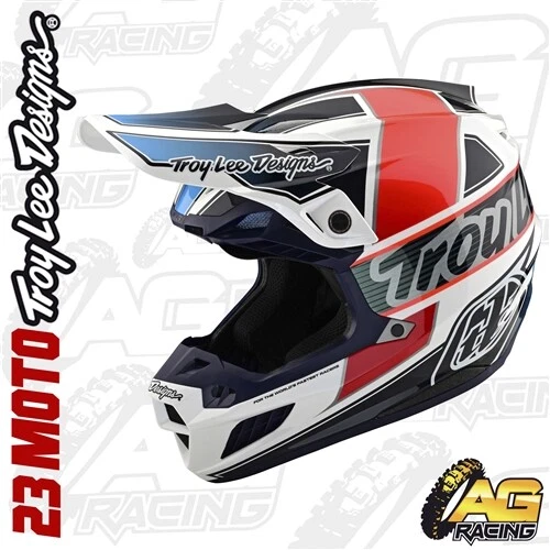 Troy Lee Designs 2023 Helm SE5 Composite Team weiß schwarz Motocross Enduro MX