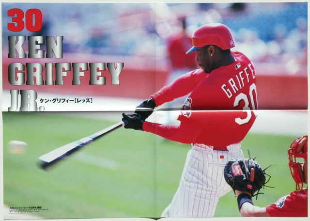 JAPAN Poster - KEN GRIFFEY JR. - CINCINNATI REDS - Japanese POSTER JAPAN Poster - KEN GRIFFEY JR. - CINCINNATI REDS - Japanese POSTER