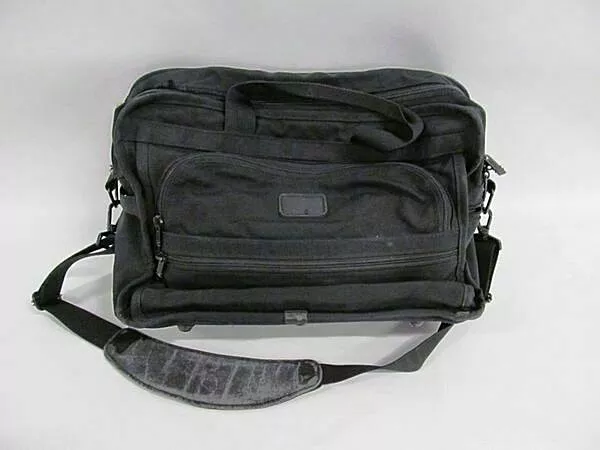 VTG Tumi Nylon Laptop Computer Bag Satchel Black Messenger style 2 pieces 1990s