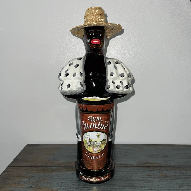 VTG RUM JUMBIE Liqueur St. Marten The Caribbean Spirit Empty Bottle