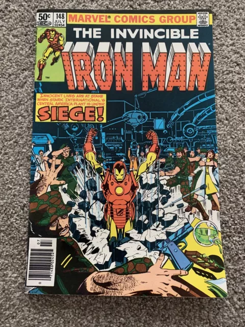 1981 The Invincible Iron Man #148 Marvel Comics Group Bronze Age VF+