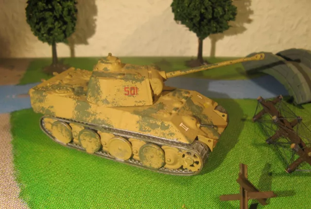 Char PANTHER Tank - Maquette 1/76 1/72 Model  Peint Painted WWII WW2 - Airfix