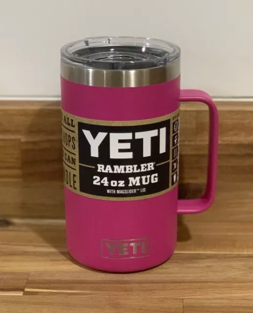 YETI 24oz SANDSTONE PINK Mug Handle Limited Edition Fall 2021 Magslider Lid  