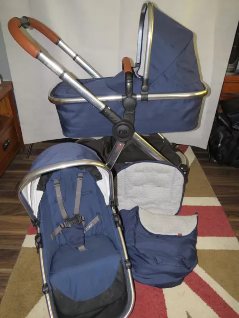 MOTHERCARE JOURNEY EDIT Pram Pushchair Navy Bundle 165.00