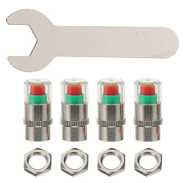 1 SET CAR Tire Pressure Monitor Stem Caps Car Tyre Pressure Valve Caps