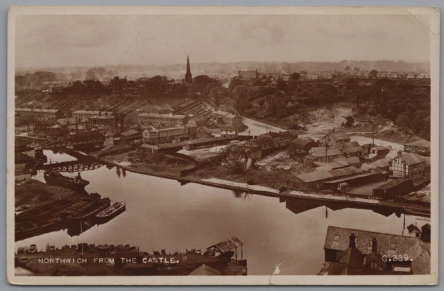 NORTHWICH VON CASTLE echtes Foto Cheshire England postierter