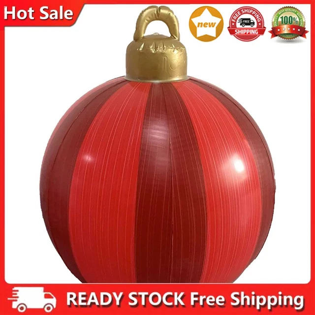60cm Weihnachtsdekorationen Weihnachten Aufblasbar Ball, Outdoor Aufblasbar Weih