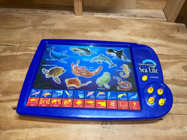 Learning Pad Interactive Sea Life For Kids Ocean Animals Works. Fast Shipping