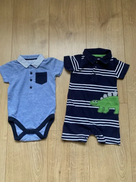 Short Sleeve Boys Vests Age 6-9 Months