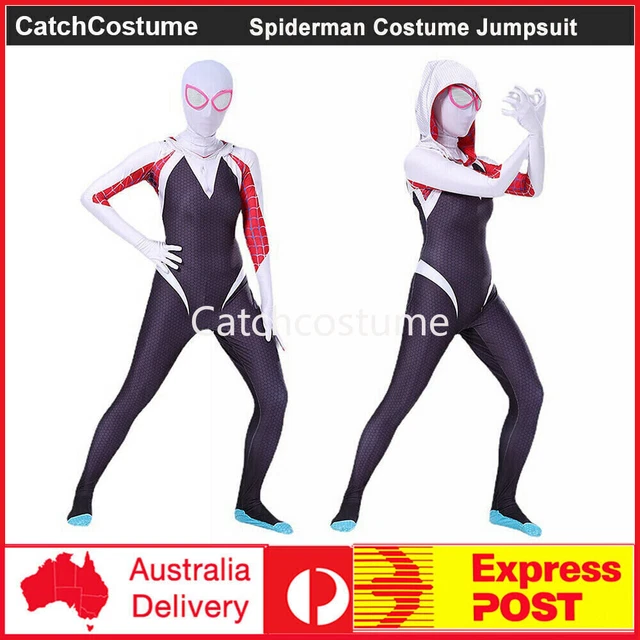 Spider Man Spider-Gwen Gwen Stacy Cosplay Women Jumspsuit