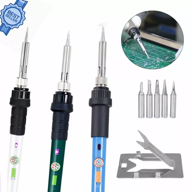 Soldering Iron / 60W Mains Powered Soldering Iron Tip Solder Iron UK/EU Plug New