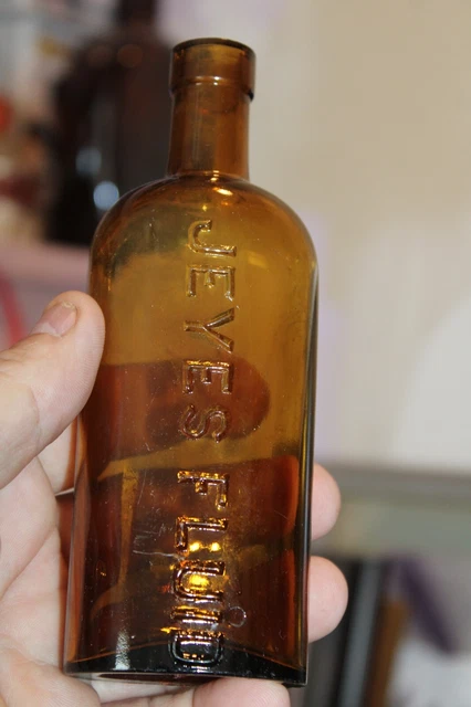 Antique, 6'' Amber, JEYES FLUID, Poison/Chemical  Bottle Item#A-5671