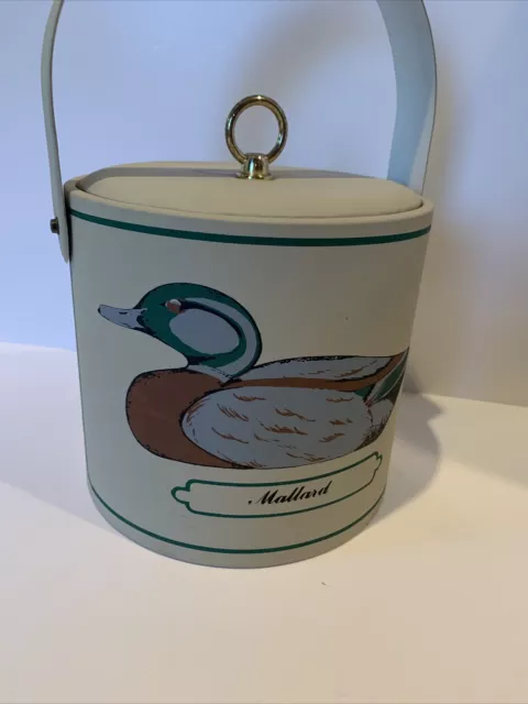 Vintage Georges Briard Champagne Wine Ice Bucket Mallard- Greenwinged Teal Duck