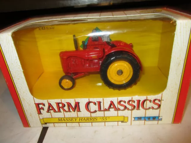 Vintage ERTL - Farm Classics - Massey Harris "55"  #1131 Die-Cast Metal 1:43 NIB