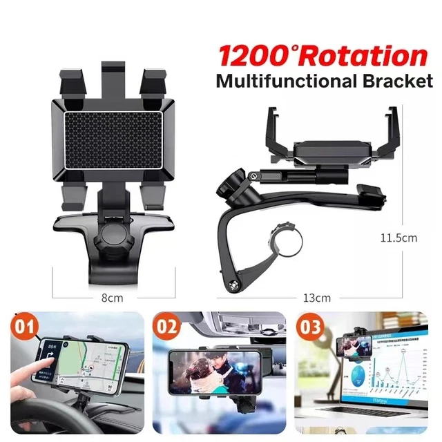360° Spida Mount Universal Cell Phone Car Dashboard Holder Stand Bracket Clip US