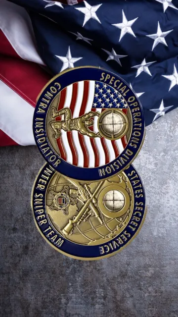 Counter Sniper United States Secret Service Challenge Coin Scoped USA America