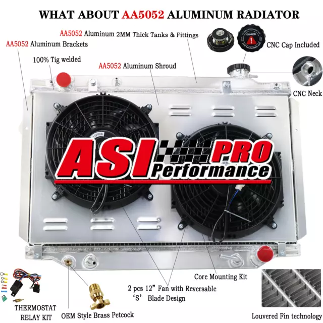 4Row Radiator&Shroud Fan For Toyota Landcruiser 80 SERIES Lexus LX450 4.5L 93-97