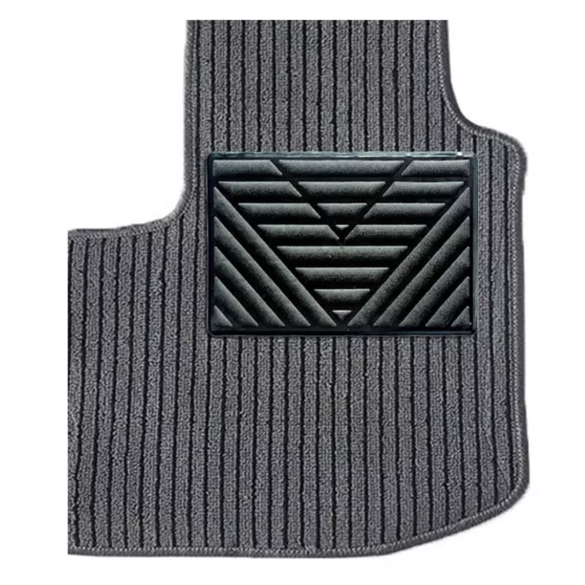 9.84x5.91in Car Floor Carpet Pad Heel Foot Mat Pedal Patch Cover Non Slip Black