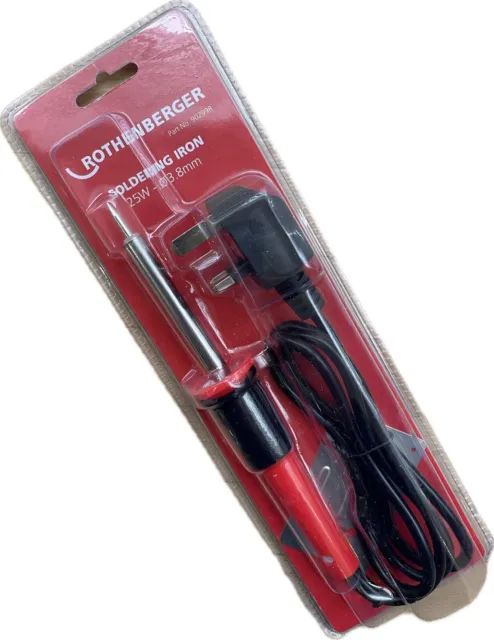 Rothenberger Soldering Iron Electric Corded 25w 3.8mm & Stand 90299R