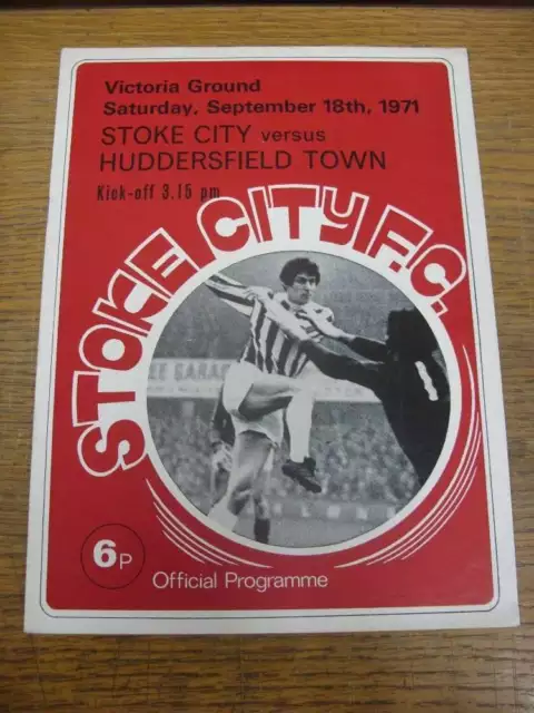 18/09/1971 Stoke City v Huddersfield Town  (Neat Team Changes)