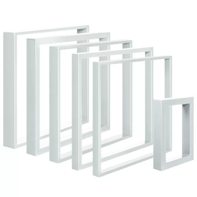 Pied de la Table Blanc Cadre de Table Pieds de Table Support Tischkufen 60x20mm