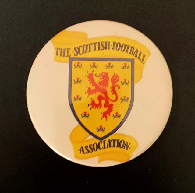 Rare Vintage Scotland National Football Team Sfa Association Large Round Badge