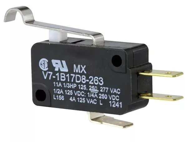 (PACK OF 2) Honeywell V7-1B17D8-263 Miniature Micro Snap Action Switch