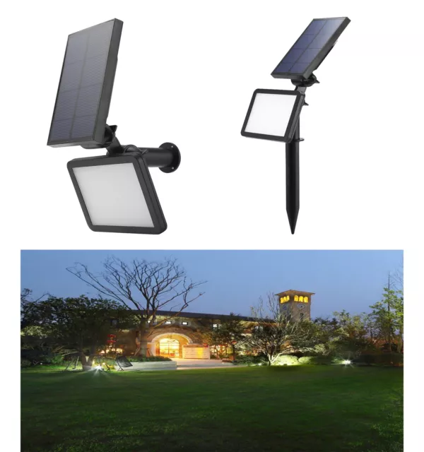 4 Pack 30 LED】Spot Solaire Extérieur, Lampes Solaires Etanche IP67 Projecteur  Solaire Réglable avec Panneau