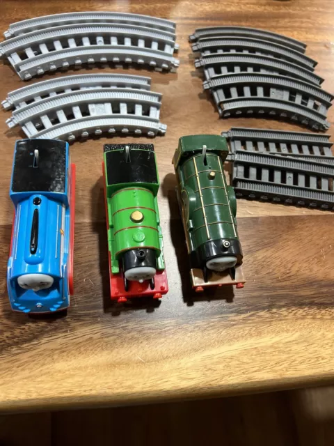 Motorized Trackmaster Thomas & Friends Train STREAMLINED THOMAS Percy Emily lot