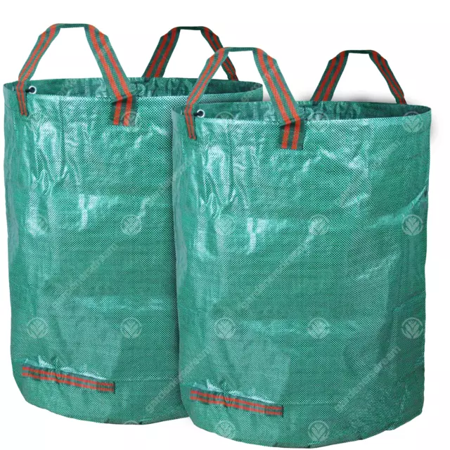 GardenersDream 2 x Round Garden Waste Bags - Heavy Duty Reinforced Refuse Sacks