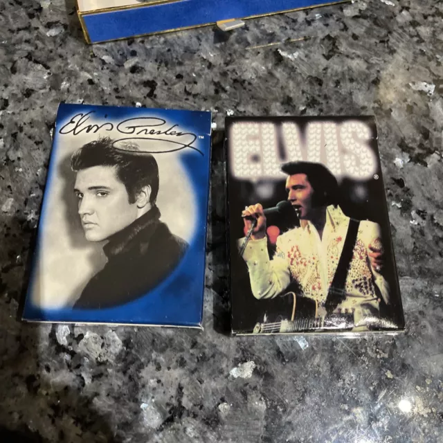 Vintage Elvis Presley Bicycle playing cards (2 decks) - Collectible Storage Box 2