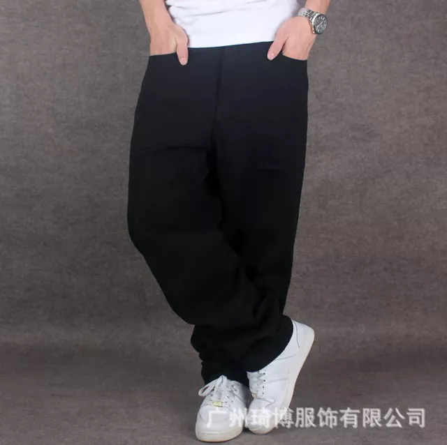 Mens SkateBoarding Streetwear Pants Trousers HIP HOP Loose Baggy Denim Jeans