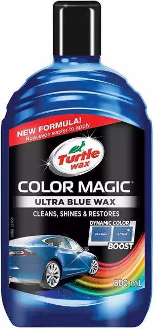 Turtle Wax 53140 Hybrid Jet Black Spray Polish Added Colour Enhances Paint  500Ml