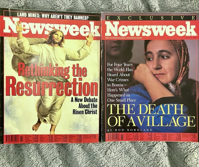 NEWSWEEK MAGAZINE- VINTAGE Copies X 5 1996 April- July - Very ...
