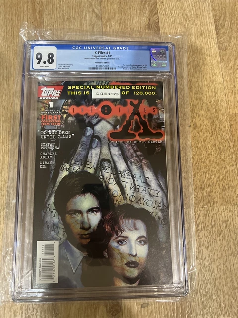 X-FILES 1 CGC 9.8 WHITE 1ST COMIC MULDER SCULLY TOPPS COMICS 1995 Numbered