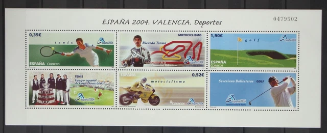 Spanien Block 141 postfrisch Tennis #GC617
