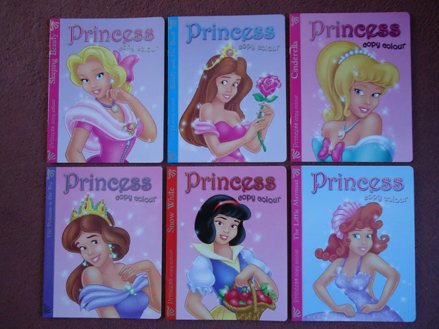 ONE PRINCESS COPY Colouring Book -Sleeping Beauty Beauty & The Beast ...