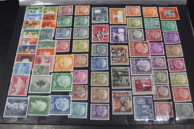 Saarland 379-448 OPD Saarbrücken 1957-1959 komplett gestempelt (G364)