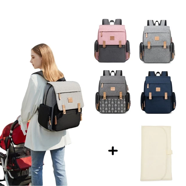 Mom Maternity Backpack with Baby Diaper Changing Pad Essentials Large Travel Bag