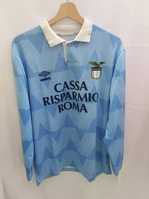 Maglia Calcio Lazio Home 1990/91 Shirt Maillot Camiseta Trikot Jersey