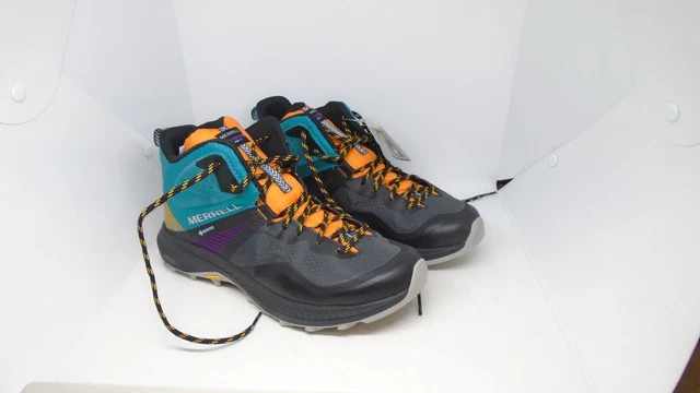 Merrell Women's MQM 3 Mid Gore-Tex Fast Hike Boots UK 7.5 TANGERINE/TEAL -
