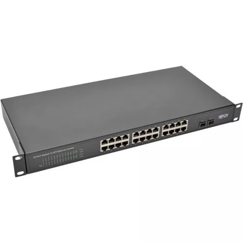 Tripp Lite 24-Port Gigabit Ethernet Switch Rackmount Unmanaged Metal 1U (NG24)