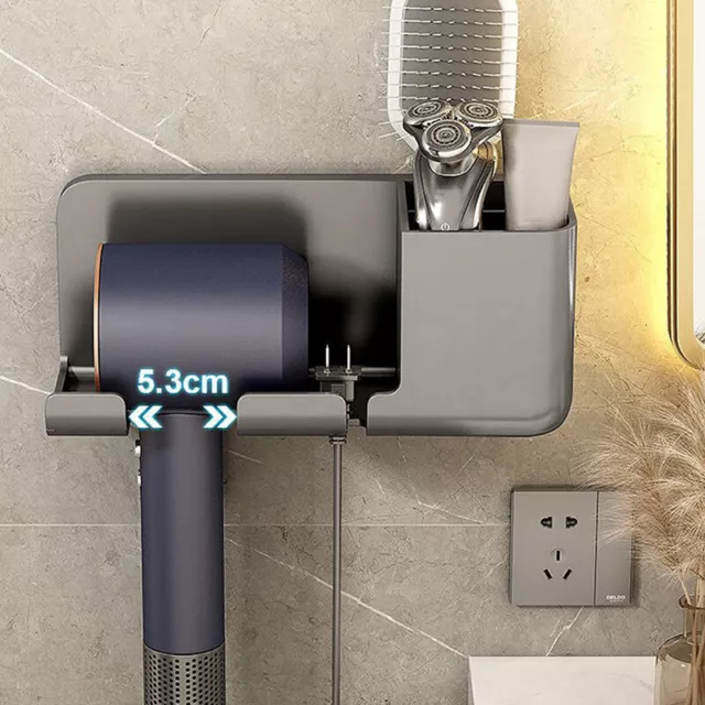 Wall Mounted Hair Dryer Holder For Bathroom Shelf dryer stand Bathroom Organi Bh