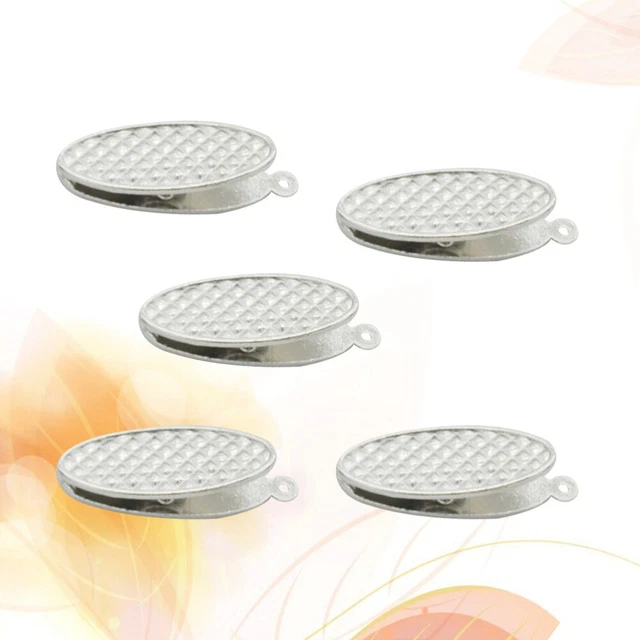 Clip Per Tovagliolo Con Catenella - Bavaglino Per Adulti E Bambini, Gancio Regolabile In Metallo, 2 Pezzi - Foto 7