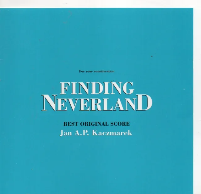 FINDING NEVERLAND  original soundtrack presentation copy cd