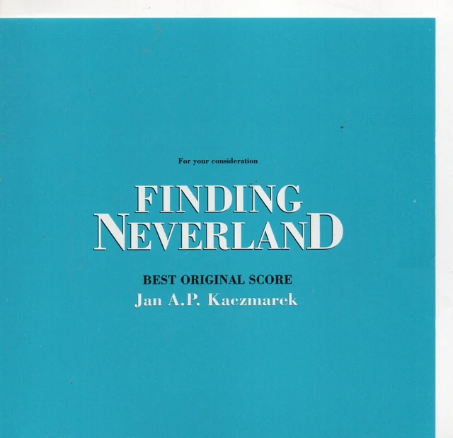 FINDING NEVERLAND  original soundtrack presentation copy cd